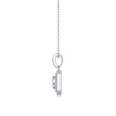 Sugar Diamond - A Fashionable And Luxurious Diamond Jewelry Piece Set With 1-carat Moissanite S925 Sterling Silver And Platinum-plated Pendant